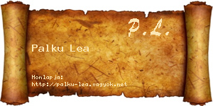 Palku Lea névjegykártya